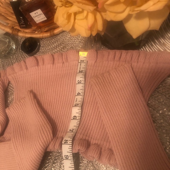 Pretty little thing Crop sweater soft knitted ruffles - Picture 10 of 11